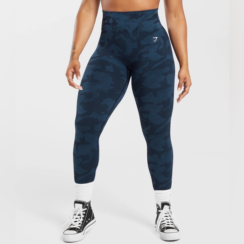 GYMSHARK ADAPT CAMO RIBBED SEAMLESS LEGGINGS